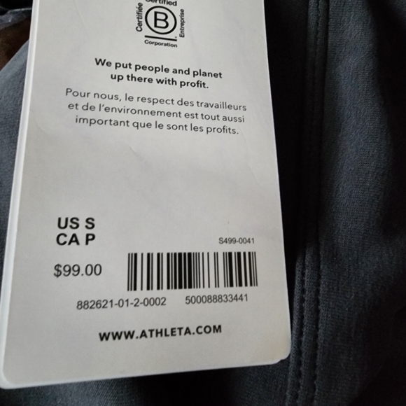 Athleta Seasoft Wide Crop Pant NWT Black - Picture 7 of 8